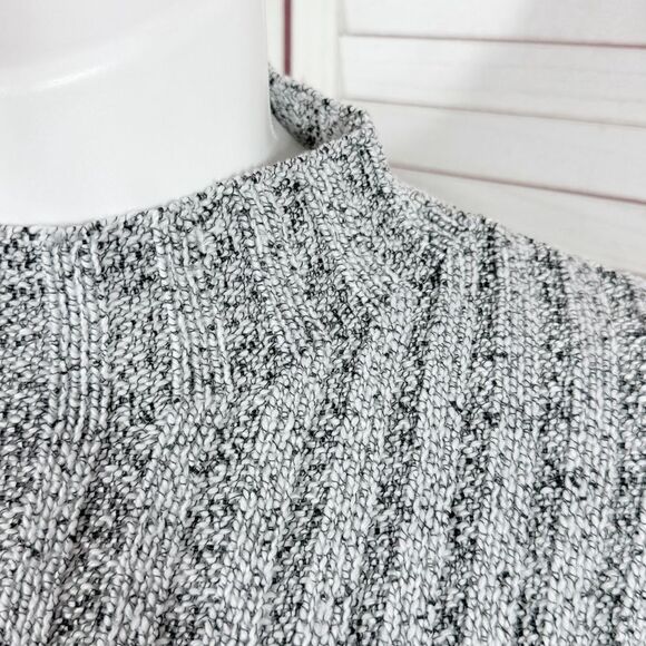 INC International Concepts Bell Sleeve Mock Neck Tunic Sweater Grey Fleck XL - Picture 7 of 14